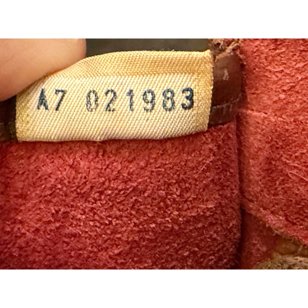 Dooney & Bourke Vintage All Weather Leather Crossbody Saddle Bag Burgundy Purse - Picture 11 of 14